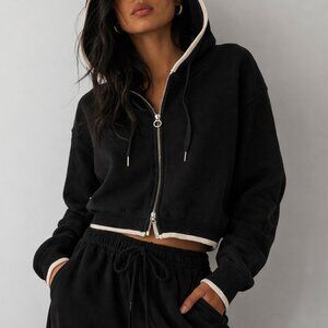 Savage X Fenty Lit Leisure Zip-Up Knit Hoodie